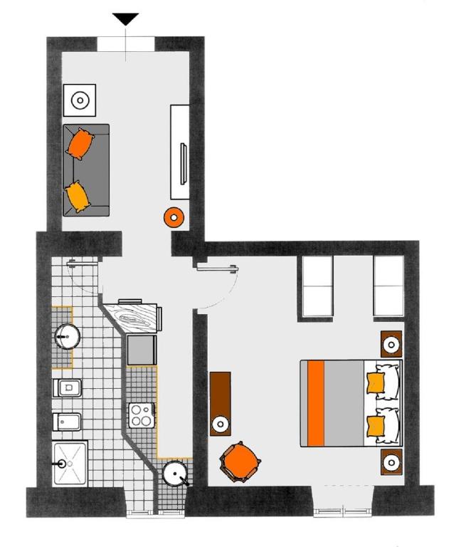 Апартаменты (Стандартные апартаменты), Residenza Termini