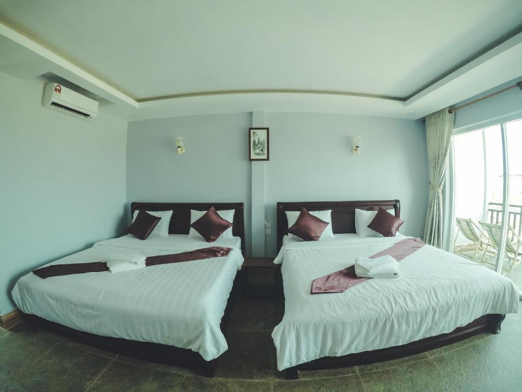 Двухместный (Двухместный номер Делюкс с 2 отдельными кроватями и видом на море) курортного отеля Malis Coconut Resort, Кеп