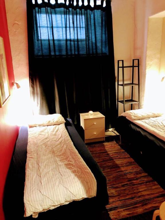 Двухместный (Двухместный номер с 2 отдельными кроватями и общей ванной комнатой) хостела Dockside Hostel Old Town, Стокгольм