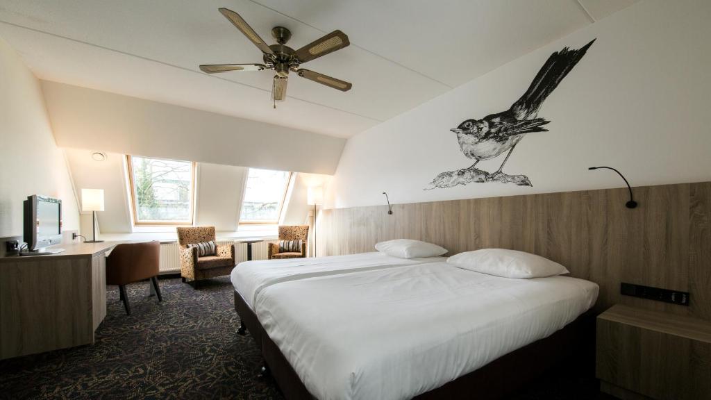 Двухместный (Двухместный номер с 2 отдельными кроватями и душем) отеля Hampshire Hotel – De Broeierd Enschede, Энсхеде