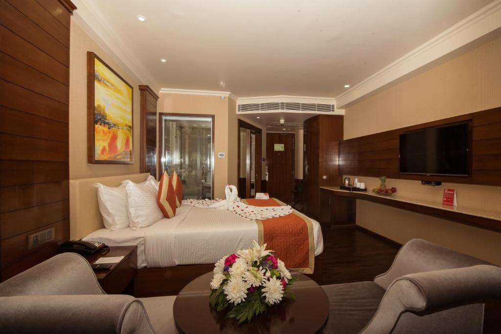 Двухместный (Двухместный номер Делюкс с 1 кроватью или 2 отдельными кроватями) отеля Shakun Hotels And Resorts, Джайпур