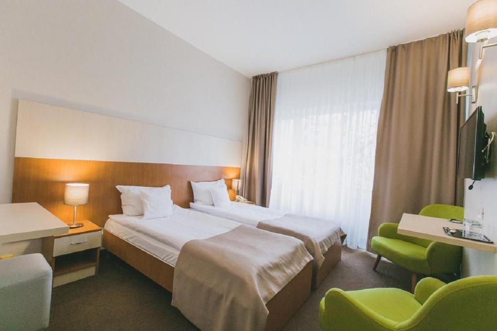 Двухместный (Двухместный номер с 1 кроватью или 2 отдельными кроватями и правом посещения процедуры бальнеотерапии) отеля Hotel Nufarul, Бэйле-Феликс