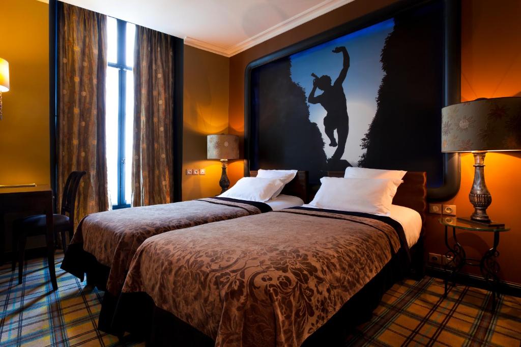 Одноместный (Одноместный номер) отеля Hotel Fontaines du Luxembourg, Париж