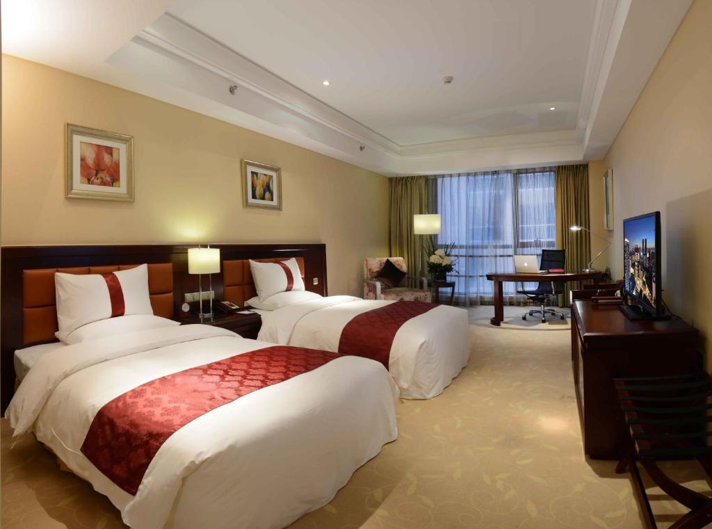 Двухместный (Двухместный номер Делюкс с 2 отдельными кроватями) отеля Beijing Baifuyi Hotel, Пекин