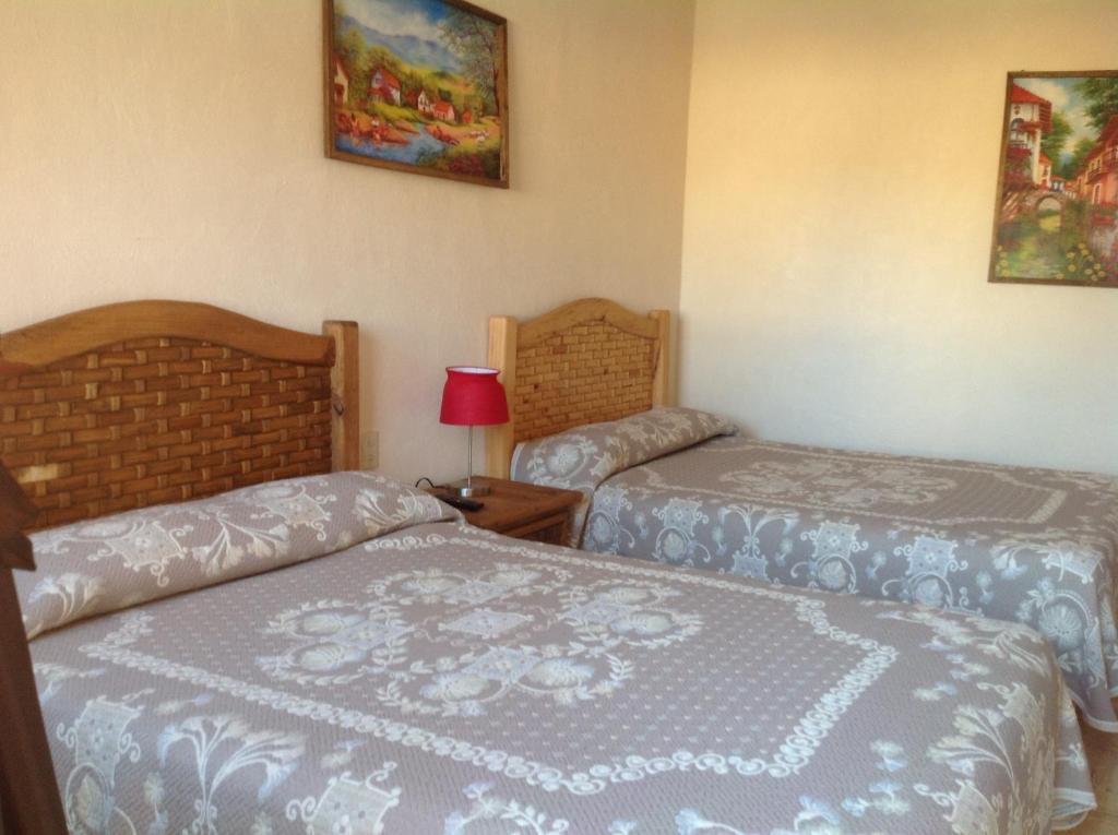 Двухместный (Двухместный номер с 2 двуспальными кроватями) отеля Casona de Cantera, Гуанахуато