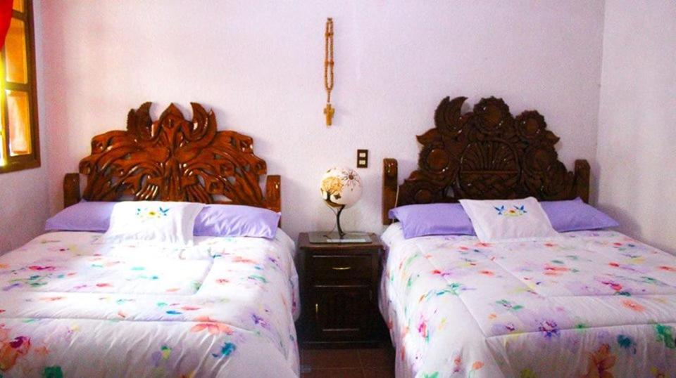 Четырехместный (Номер Делюкс с 2 кроватями размера «queen-size») отеля Posada y Spa Jade Teotihuacan, Сан-Хуан-Теотиуакан