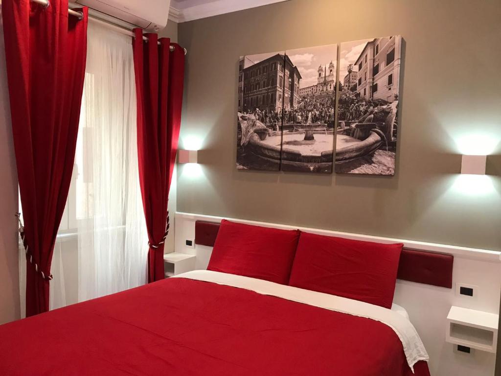 Двухместный (Двухместный номер с 1 кроватью или 2 отдельными кроватями и собственной ванной комнатой) отеля Ann Inn, Рим