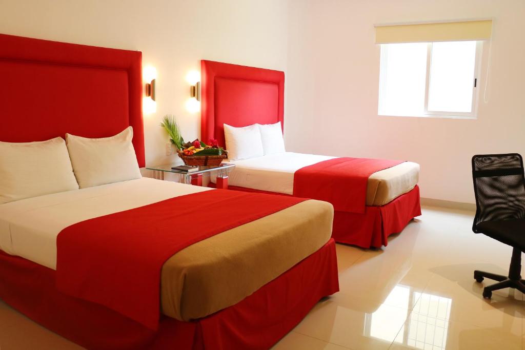 Двухместный (Двухместный номер с 2 двуспальными кроватями) отеля Hotel Zar Merida, Мерида