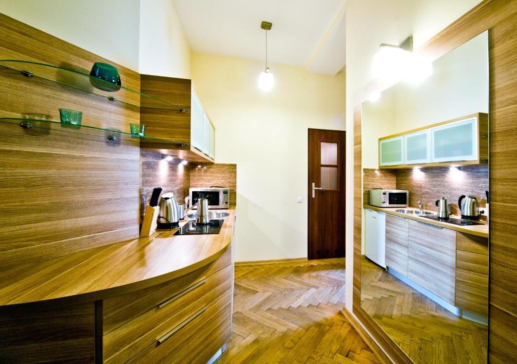 Апартаменты (Семейные апартаменты с 2 спальнями (6 взрослых)), 4Seasons﻿ Apartments Cracow