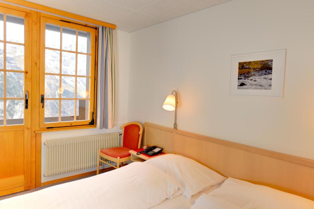 Двухместный (Стандартный двухместный номер с 1 кроватью) отеля Hotel Alpenruh, Лаутербруннен