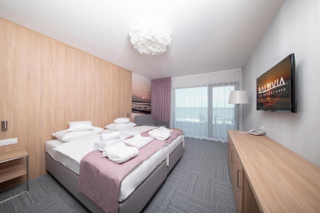 Двухместный (Двухместный номер с 1 кроватью, вид на море) отеля Baltivia Sea Resort, Мельно