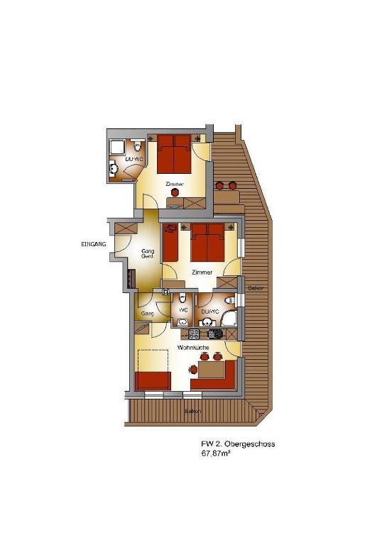 Апартаменты (Апартаменты Делюкс с 2 спальнями), Apart Landhaus Heim