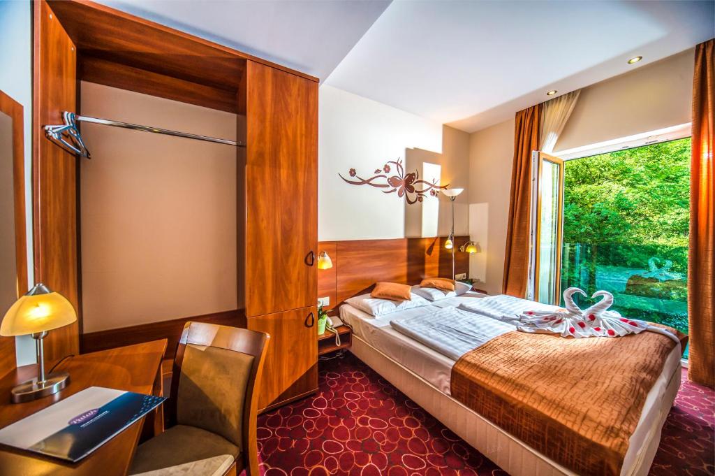 Двухместный (Улучшенный двухместный номер с 1 кроватью) отеля Patak Park Hotel Visegrád, Вишеград