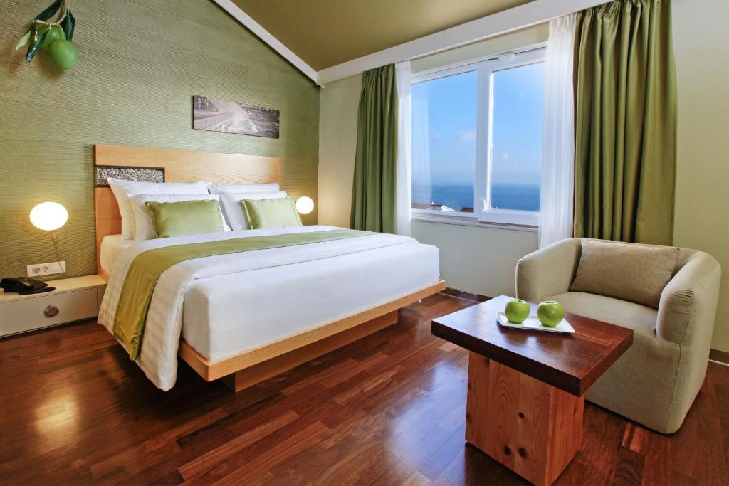 Двухместный (Улучшенный двухместный номер с 1 кроватью, балконом и видом на море) отеля Boutique Hotel Bol, Бол