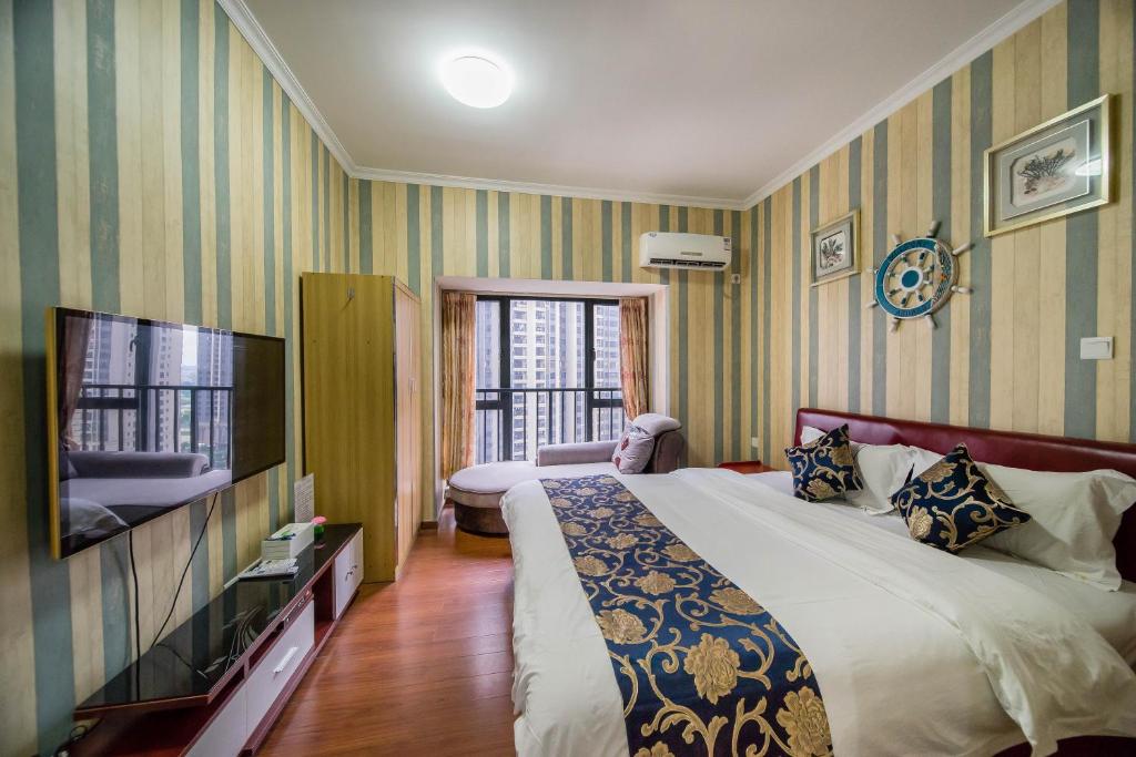 Двухместный (Двухместный номер с 1 кроватью, вид на сад) апарт-отеля Guangzhou Laiste ApartHotel, Гуанчжоу