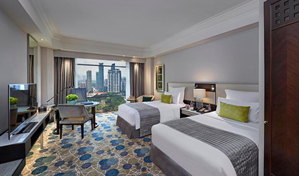 Двухместный (Двухместный номер Делюкс с 2 отдельными кроватями и видом на парк) отеля Mandarin Oriental, Kuala Lumpur, Куала-Лумпур