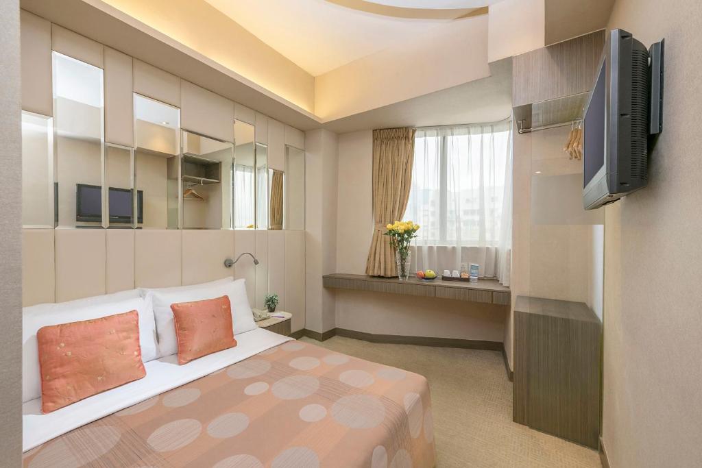 Двухместный (Двухместный номер Делюкс с 1 кроватью или 2 отдельными кроватями) отеля Silka Seaview Hotel, Гонконг (город)