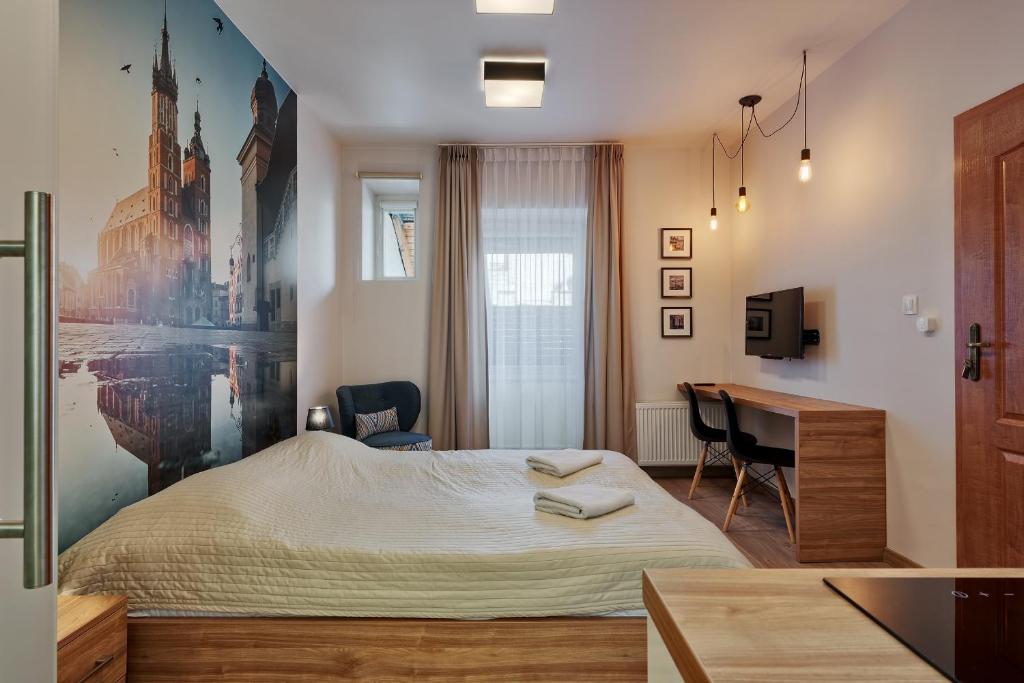 Студио (Современный номер-студио для 2 человек), Krakow For You Budget Apartments