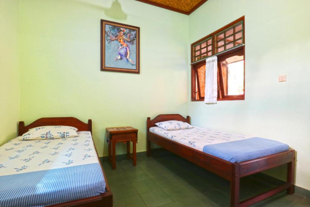 Двухместный (Стандартный двухместный номер с 2 отдельными кроватями и вентилятором) гостевого дома Bamboo Inn Kuta, Кута