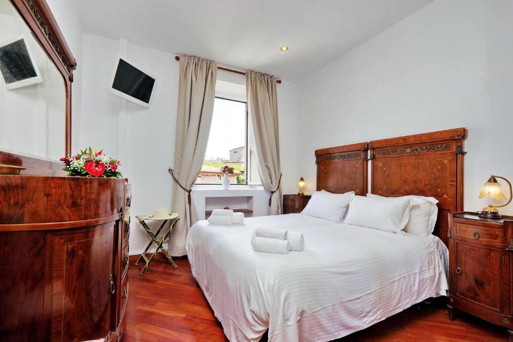 Двухместный (Улучшенный двухместный номер с 1 кроватью или 2 отдельными кроватями) гостевого дома Terrazze Navona, Рим