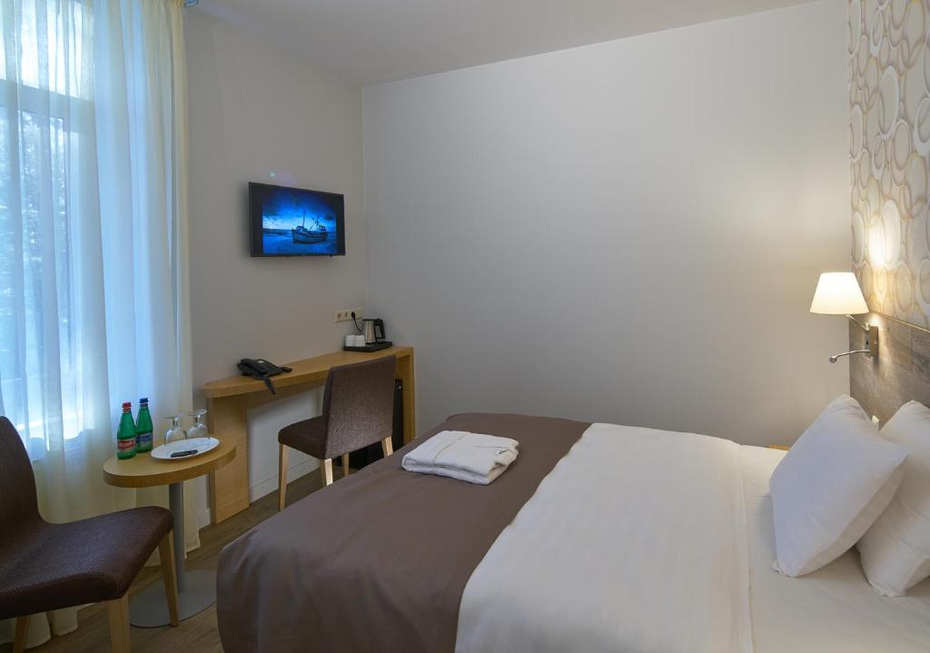 Одноместный (Одноместный номер с доступом в спа-центр) отеля Amber Sea Hotel & Spa, Юрмала