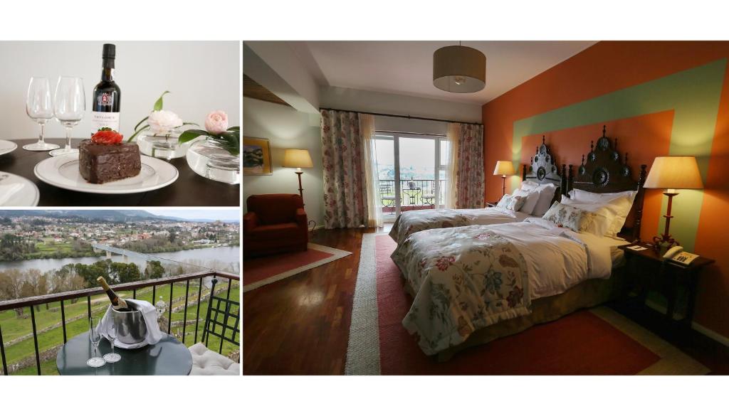 Двухместный (Улучшенный двухместный номер с 1 кроватью или 2 отдельными кроватями и балконом) отеля Pousada de Valença, Валенса