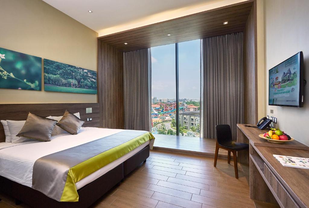 Двухместный (Стандартный двухместный номер с 1 кроватью или 2 отдельными кроватями) курортного отеля D'Resort @ Downtown East, Сингапур (город)