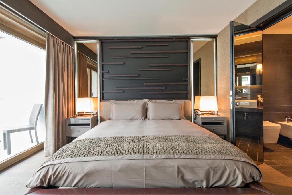 Двухместный (Двухместный номер Делюкс с 1 кроватью) отеля Hotel Piz St. Moritz, Санкт-Мориц