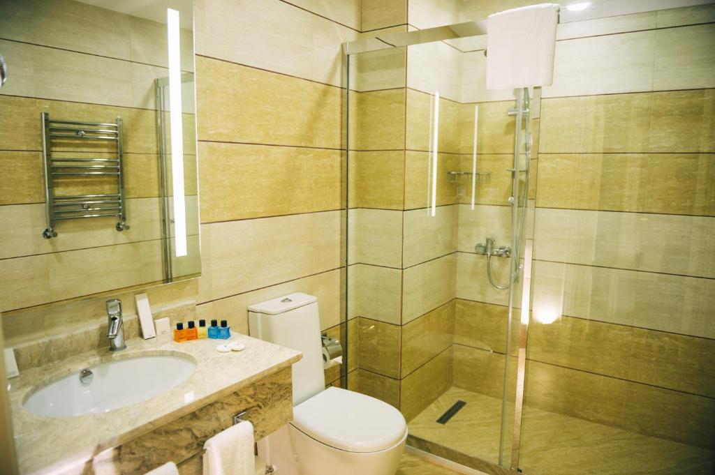 Двухместный (Улучшенный двухместный номер с 1 кроватью или 2 отдельными кроватями) отеля Emerald Suite, Баку