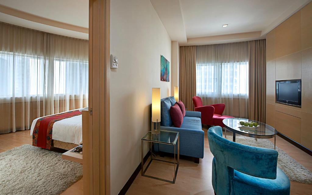 Сьюит (Двухместный люкс с 1 кроватью) отеля ANSA Hotel Kuala Lumpur, Куала-Лумпур