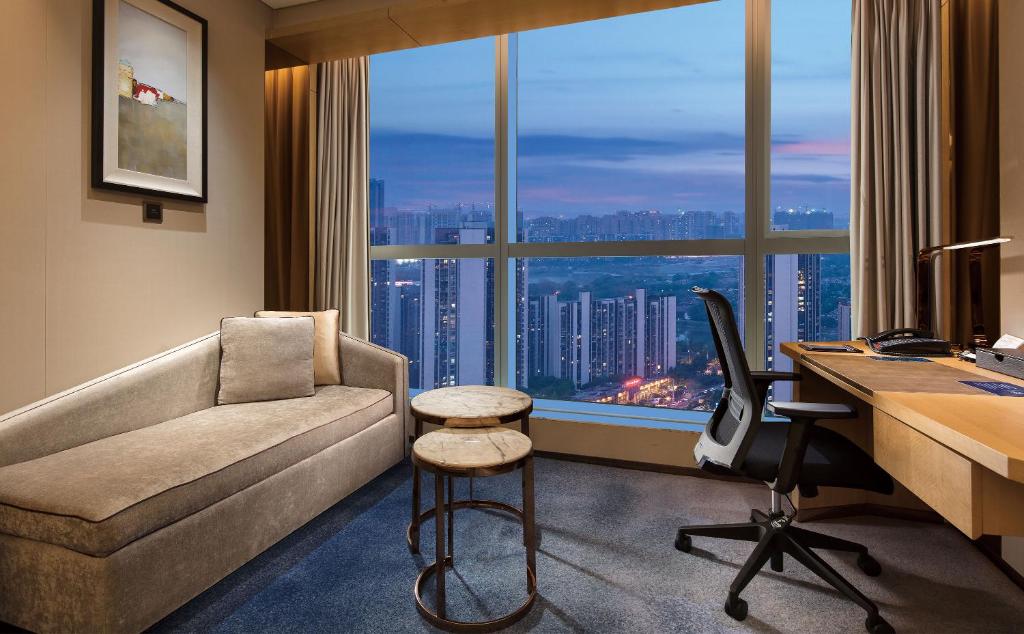 Четырехместный (Двухместный номер с 2 отдельными кроватями) отеля Hilton Chengdu, Чэнду