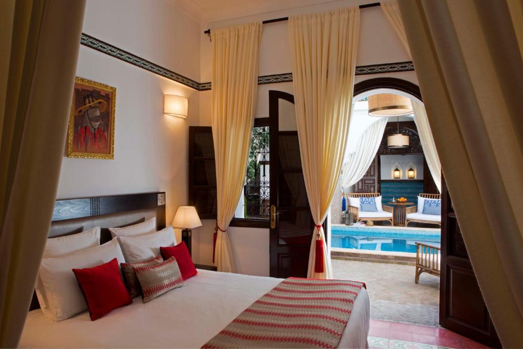 Двухместный (Улучшенный двухместный номер с 1 кроватью) отеля Riad Dar Alfarah, Марракеш