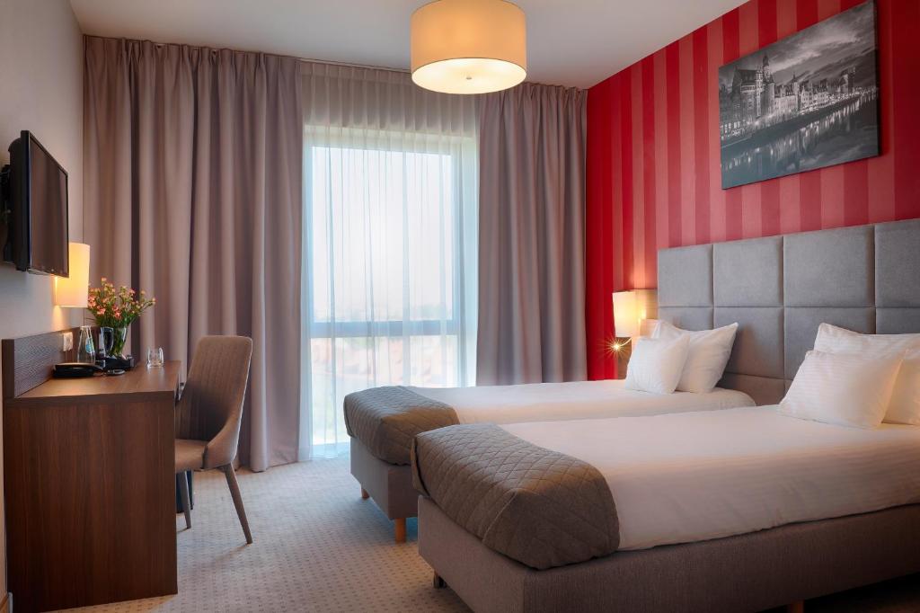 Двухместный (Двухместный номер с 2 отдельными кроватями) отеля Focus Hotel Premium Gdańsk, Гданьск
