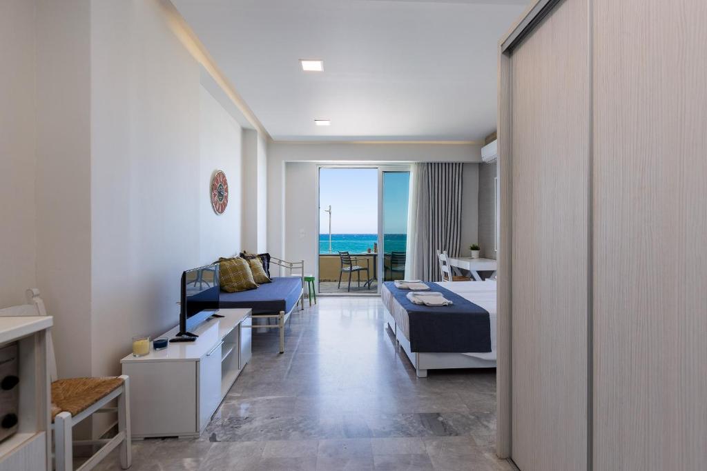 Сьюит (Суперлюкс с видом на море, 2 этаж) апартамента Meltemi Apartments, Ретимно, Крит