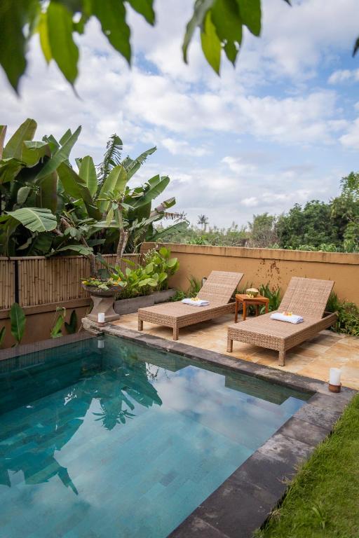 Двухместный (Двухместный номер Делюкс с 1 кроватью), Umah Tikari Guesthouse