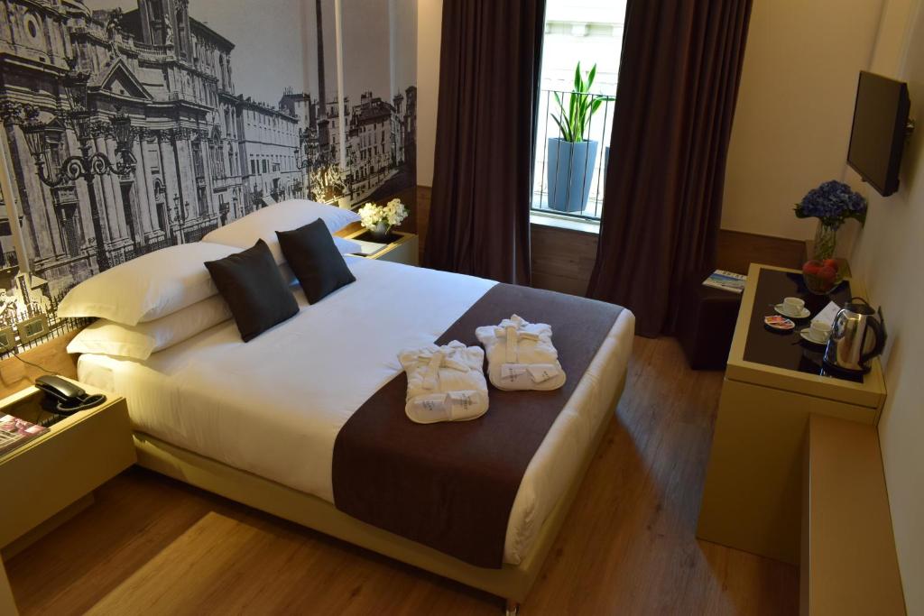 Двухместный (Двухместный номер Делюкс с 1 кроватью) отеля Hotel Archimede, Рим