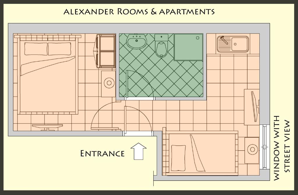 Апартаменты (Апартаменты с 2 спальнями) апартамента Alexander Rooms & Apartments, Игуменица