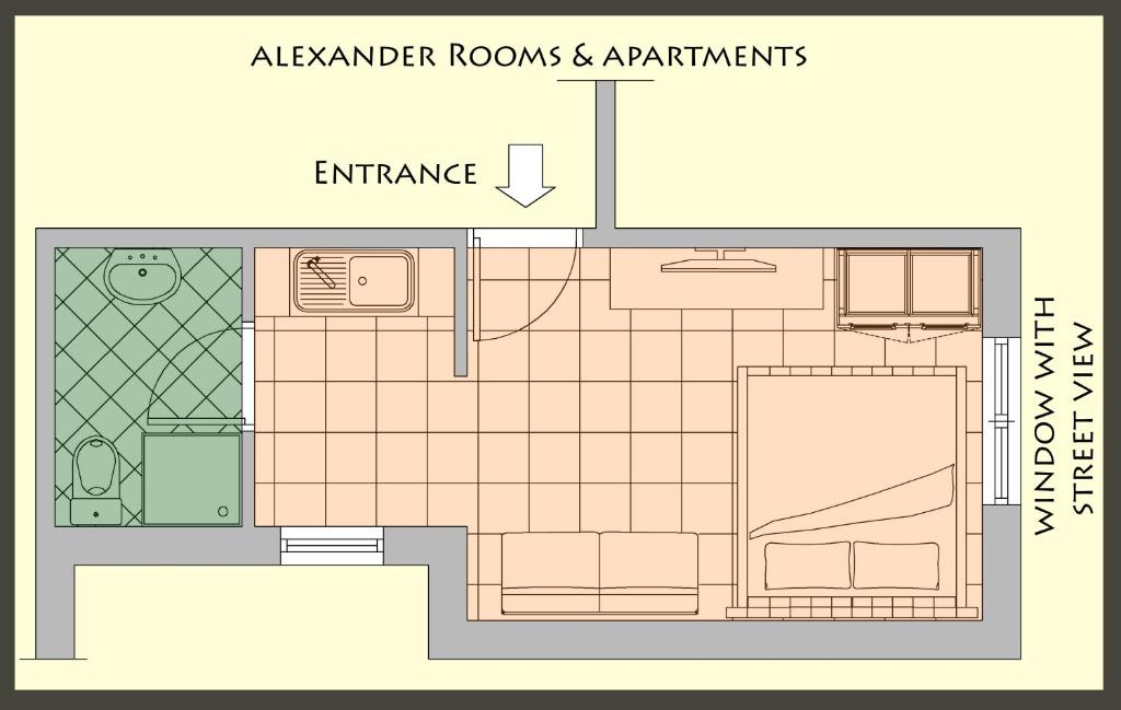 Апартаменты (Апартаменты-студио) апартамента Alexander Rooms & Apartments, Игуменица