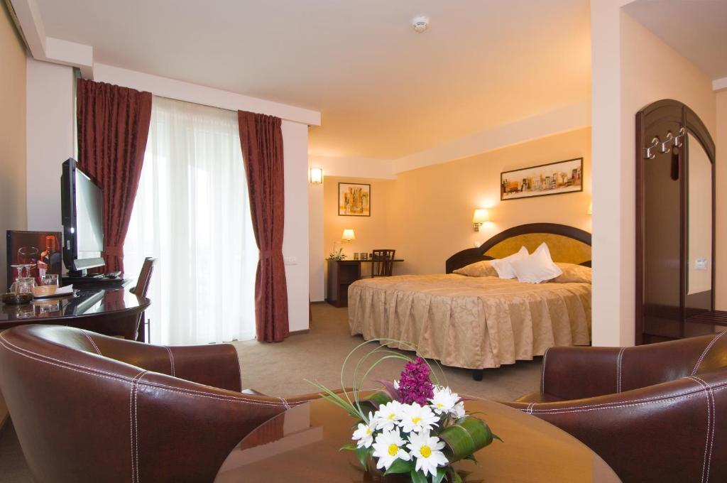 Двухместный (Представительский двухместный номер с 1 кроватью – 4 звезды) отеля Hotel Ambient, Брашов