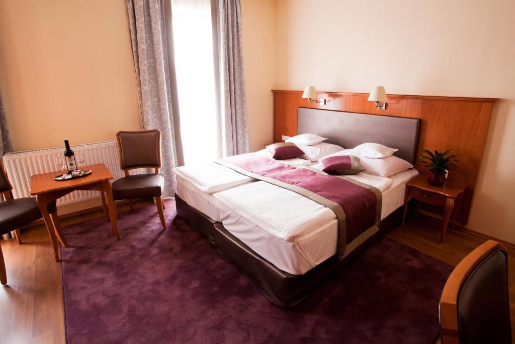 Двухместный (Улучшенный двухместный номер с 1 кроватью или 2 отдельными кроватями) отеля Pannonia Hotel, Шопрон