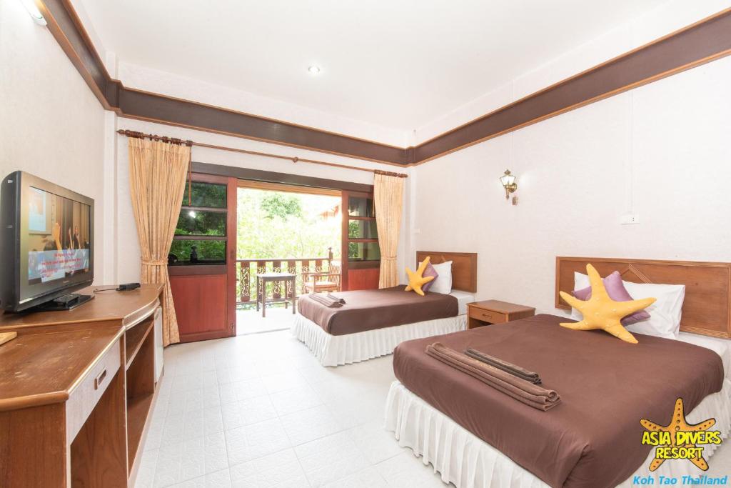 Двухместный (Улучшенный двухместный номер с 1 кроватью или 2 отдельными кроватями) отеля Asia Resort Koh Tao, Ко Тао