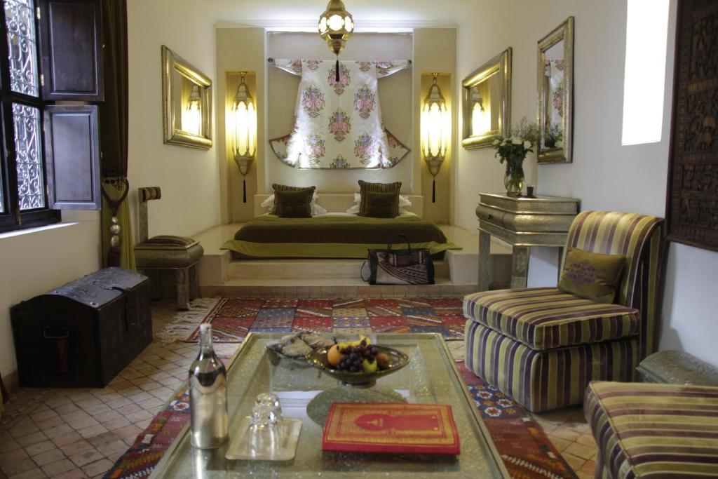 Сьюит (Люкс с кроватью размера «king-size») отеля Riad Assakina, Марракеш