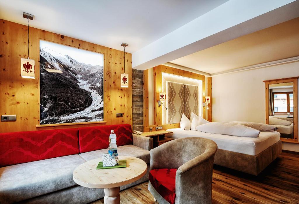 Двухместный (Двухместный номер Делюкс с 1 кроватью) отеля Hotel Gletscher & Spa Neuhintertux, Тукс