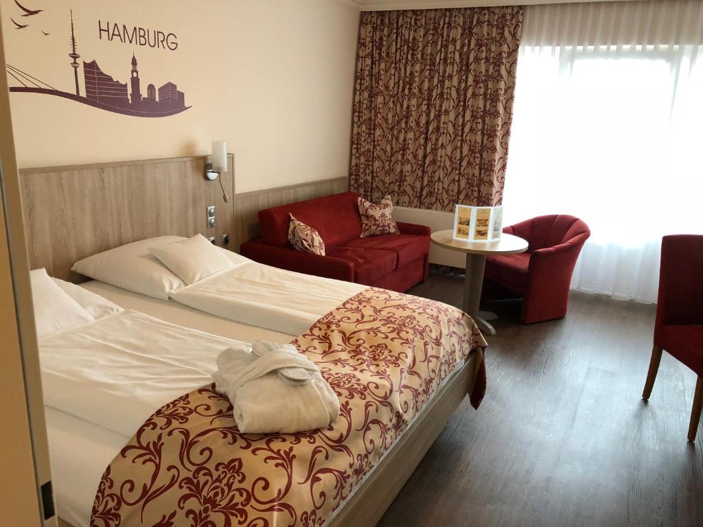 Двухместный (Улучшенный двухместный номер с 1 кроватью и мини-кухней) апарт-отеля Apartment-Hotel Hamburg Mitte, Гамбург