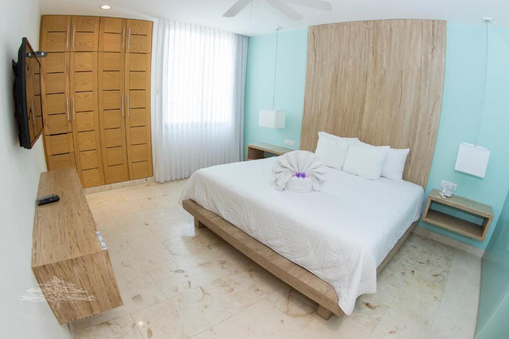 Сьюит (Роскошный люкс с 1 спальней и полноценной кухней) апартамента Anah Luxury Condos by Baitna, Плая-дель-Кармен