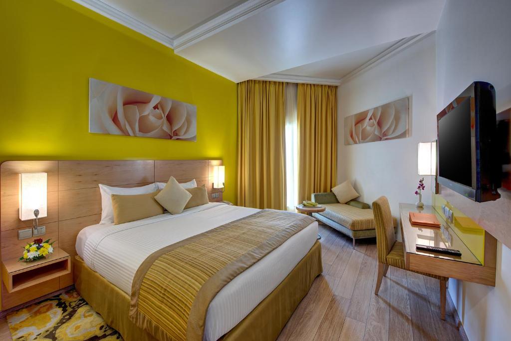Двухместный (Двухместный номер Делюкс с 1 кроватью или 2 отдельными кроватями) отеля Al Khoory Executive Hotel, Al Wasl, Дубай