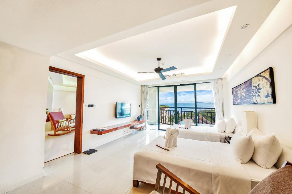 Сьюит (Улучшенный люкс с 1 спальней и видом на океан) отеля Ocean Sonic Resort Sanya, Санья