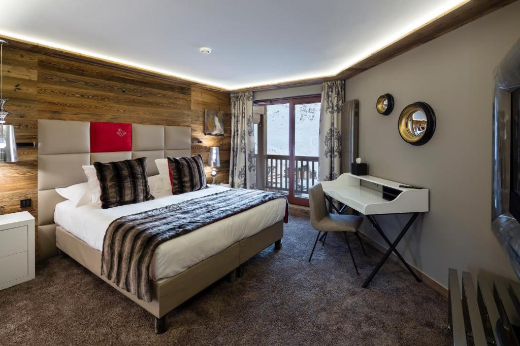 Двухместный (Двухместный номер с 1 кроватью и базовыми удобствами) отеля Hotel Koh-I Nor Val Thorens, Валь-Торанс