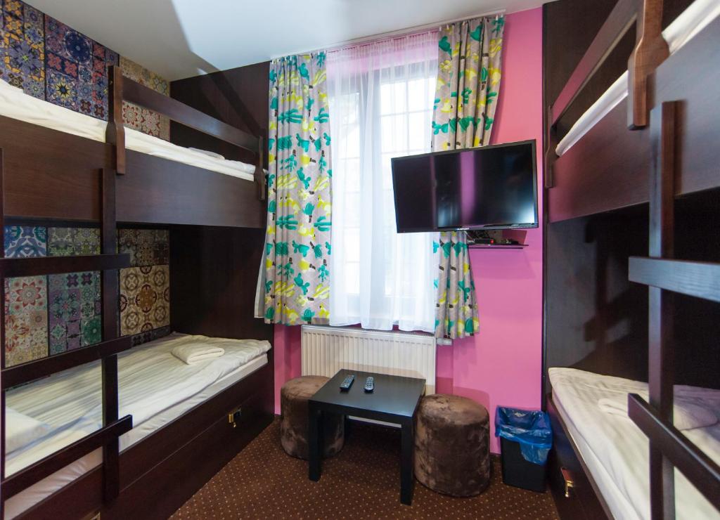 Двухместный (Двухместный номер с 1 кроватью и собственной ванной комнатой) хостела World Hostel, Гданьск