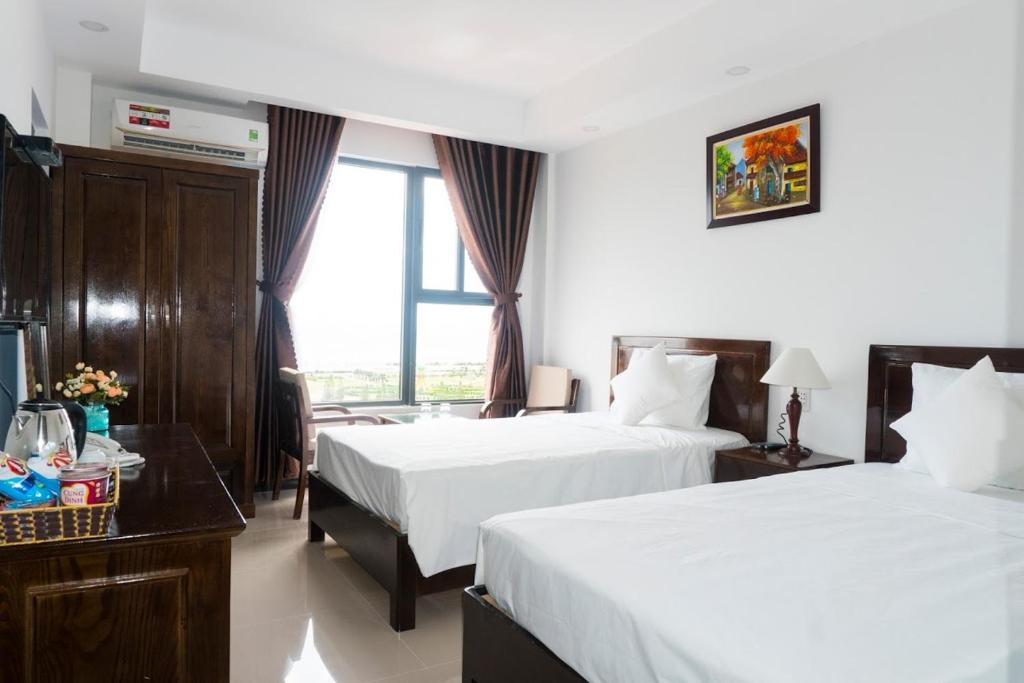 Двухместный (Двухместный номер с 1 кроватью или 2 отдельными кроватями и видом на море) отеля Aries Hotel, Туихоа